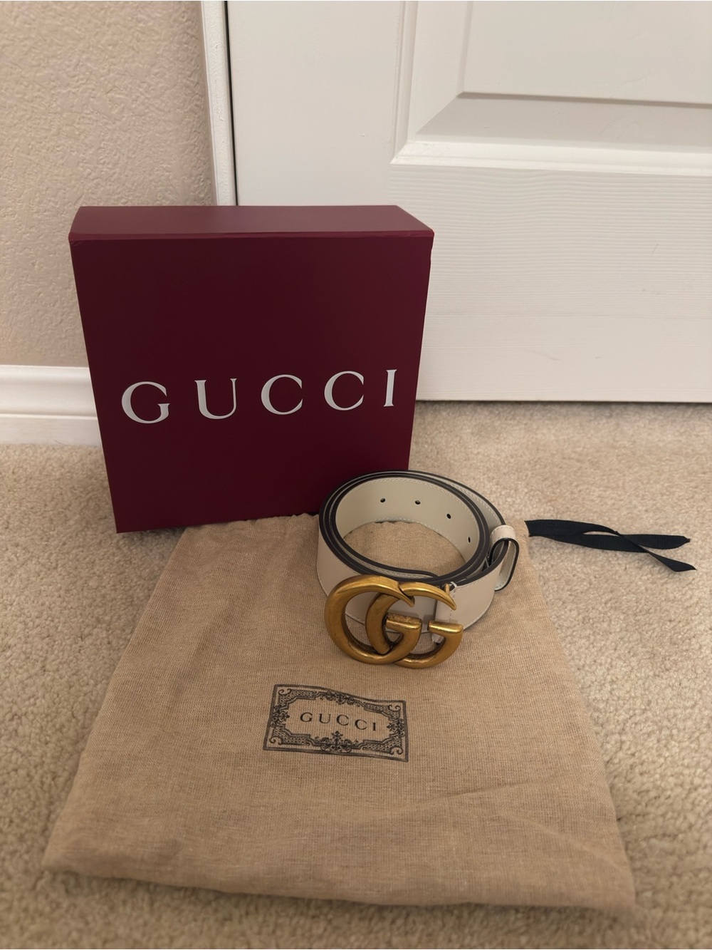 Gucci GG Marmont Wide Belt Size 80
